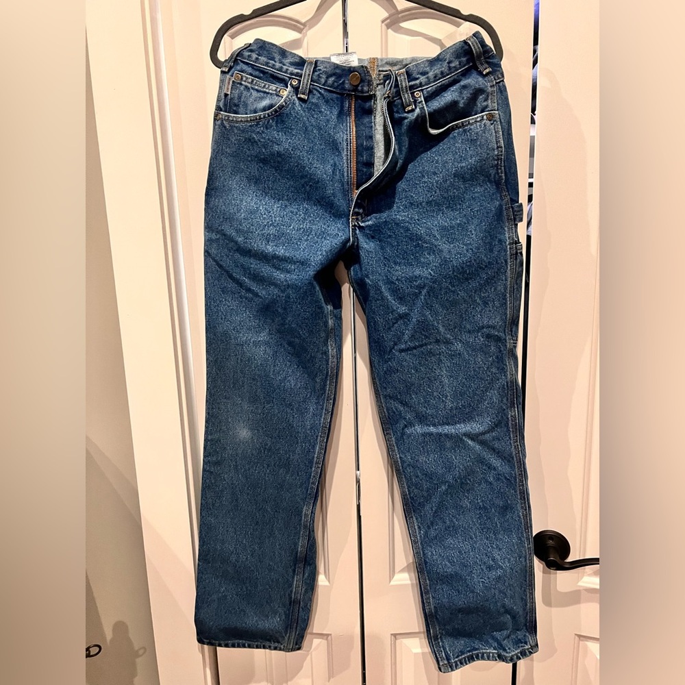 Carhartt Men's Straight Blue Jeans